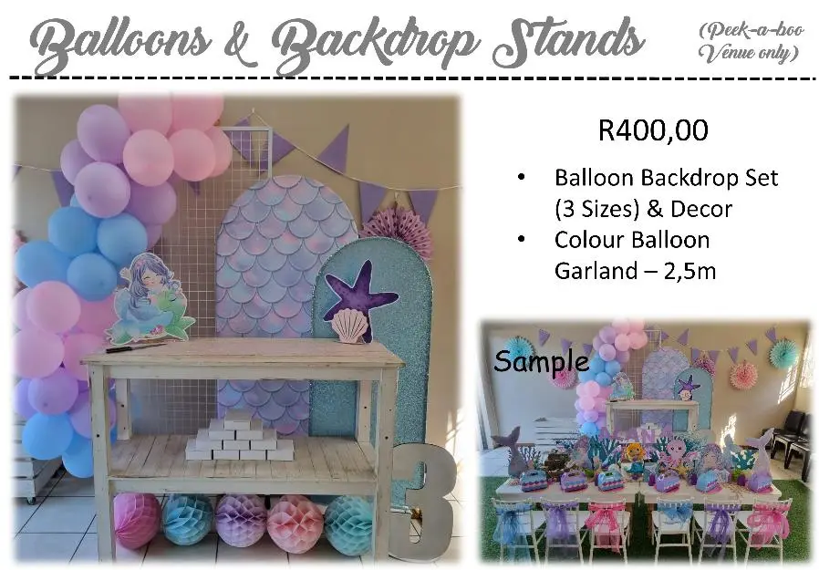 A balloon backdrop at Venue 2