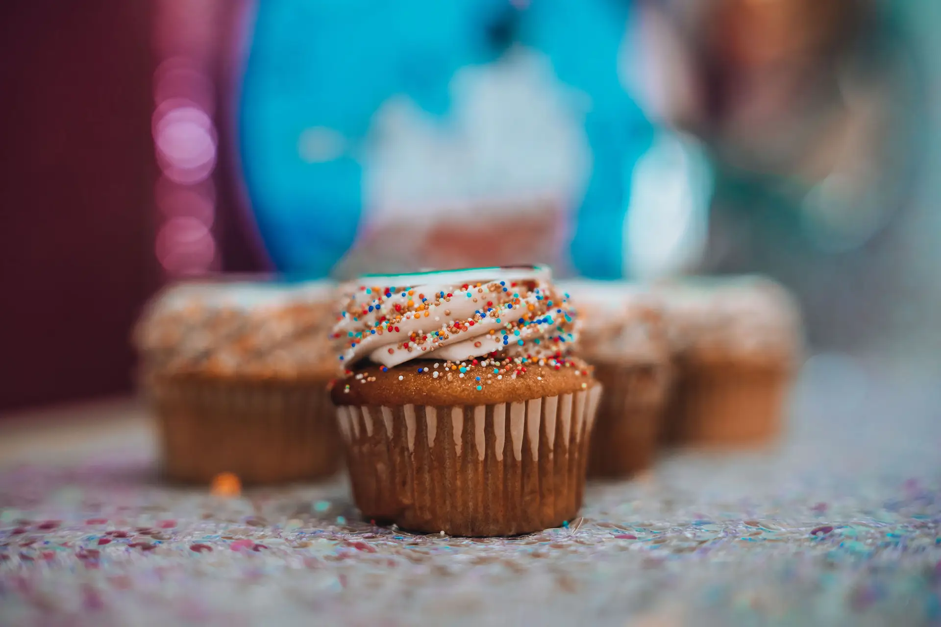 Cupcakes up close
