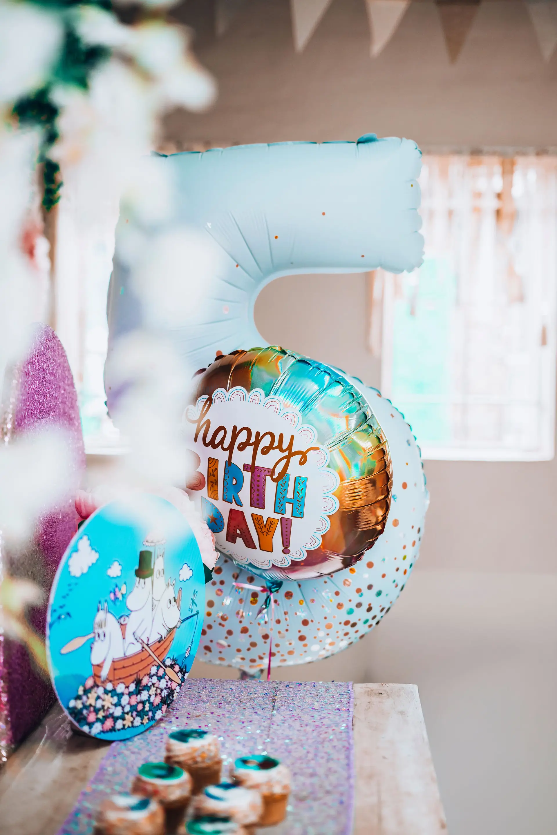 A Moomin fifth birthday table